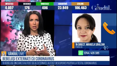 Psihologul Mihaela Săhlean, la GÂNDUL LIVE: Incertitudinea este extrem de toxică. / Ne costă foarte mult lipsa unor strategii coerente