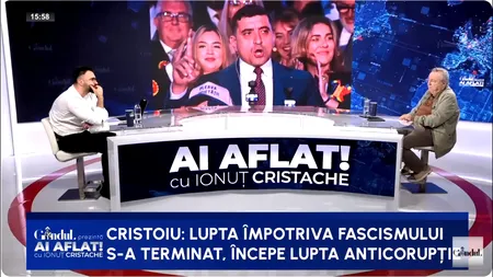 Ion Cristoiu: „Lupta împotriva fascismului s-a terminat”