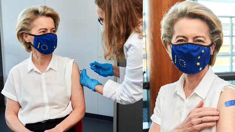 Șefa Comisiei Europene s-a vaccinat împotriva COVID-19. Care este mesajul transmis de Ursula von der Leyen