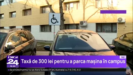 Studenții Universității Tehnice din Iași, OBLIGAȚI să plătească 300 lei pe lună pentru parcare!
