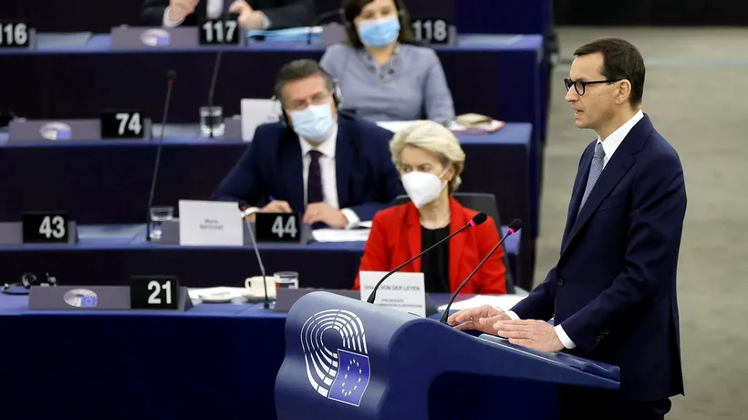 Bătălia dintre Bruxelles și Varșovia, în Parlamentul European. Premierul polonez: Constituția Poloniei are întâietate în fața dreptului european