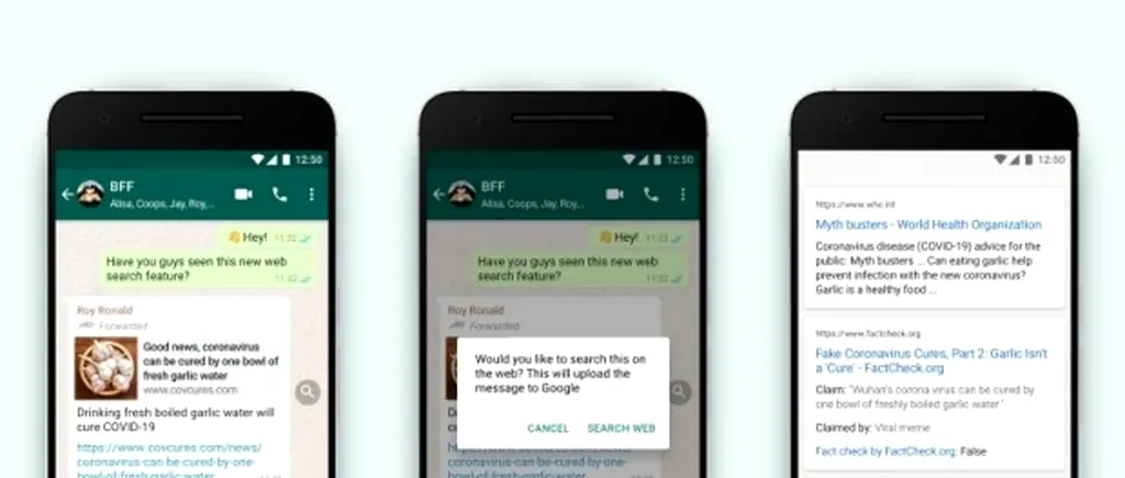 WhatsApp lansează funcția de verificare a faptelor pentru a combate răspândirea știrilor false