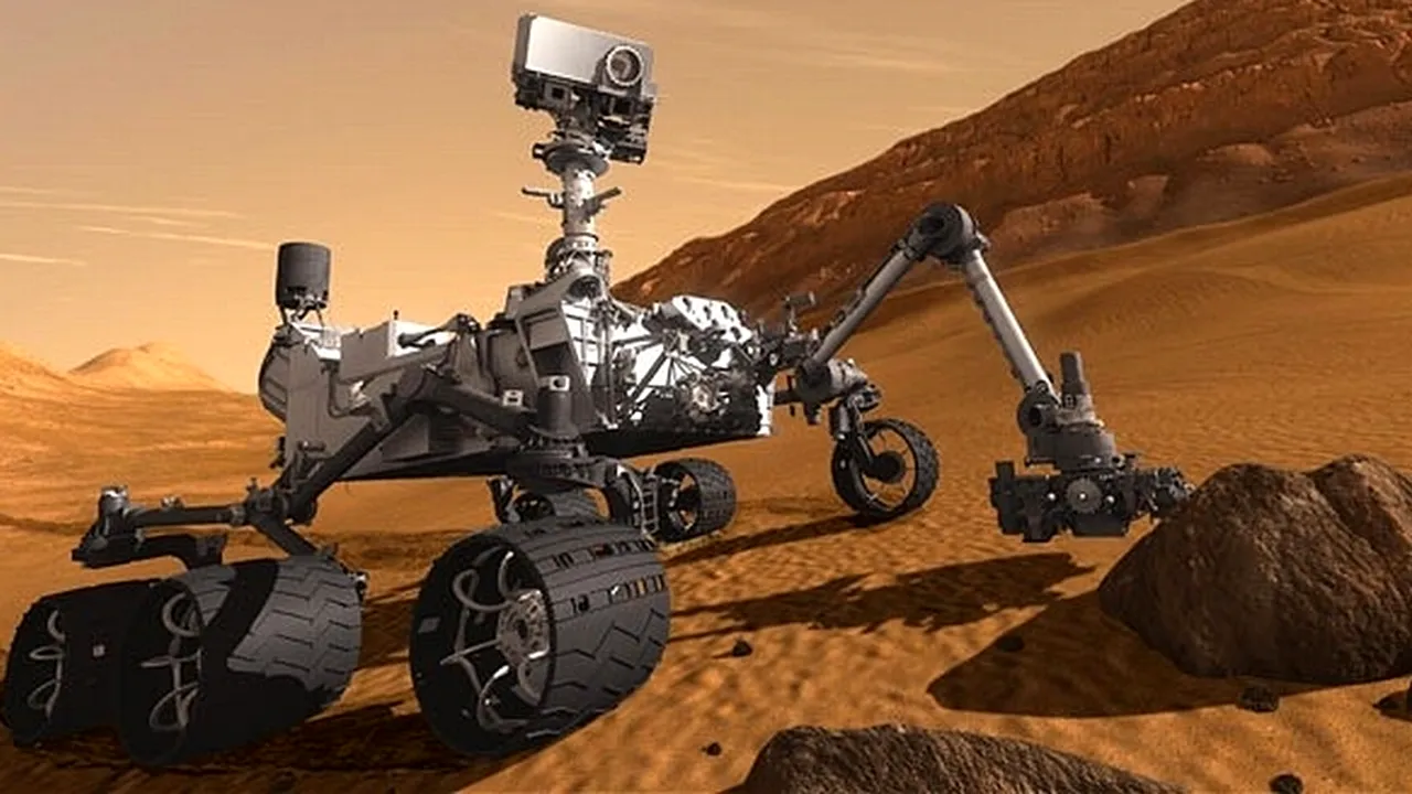 Roverul Curiosity a colectat probe de praf de rocă de pe Marte