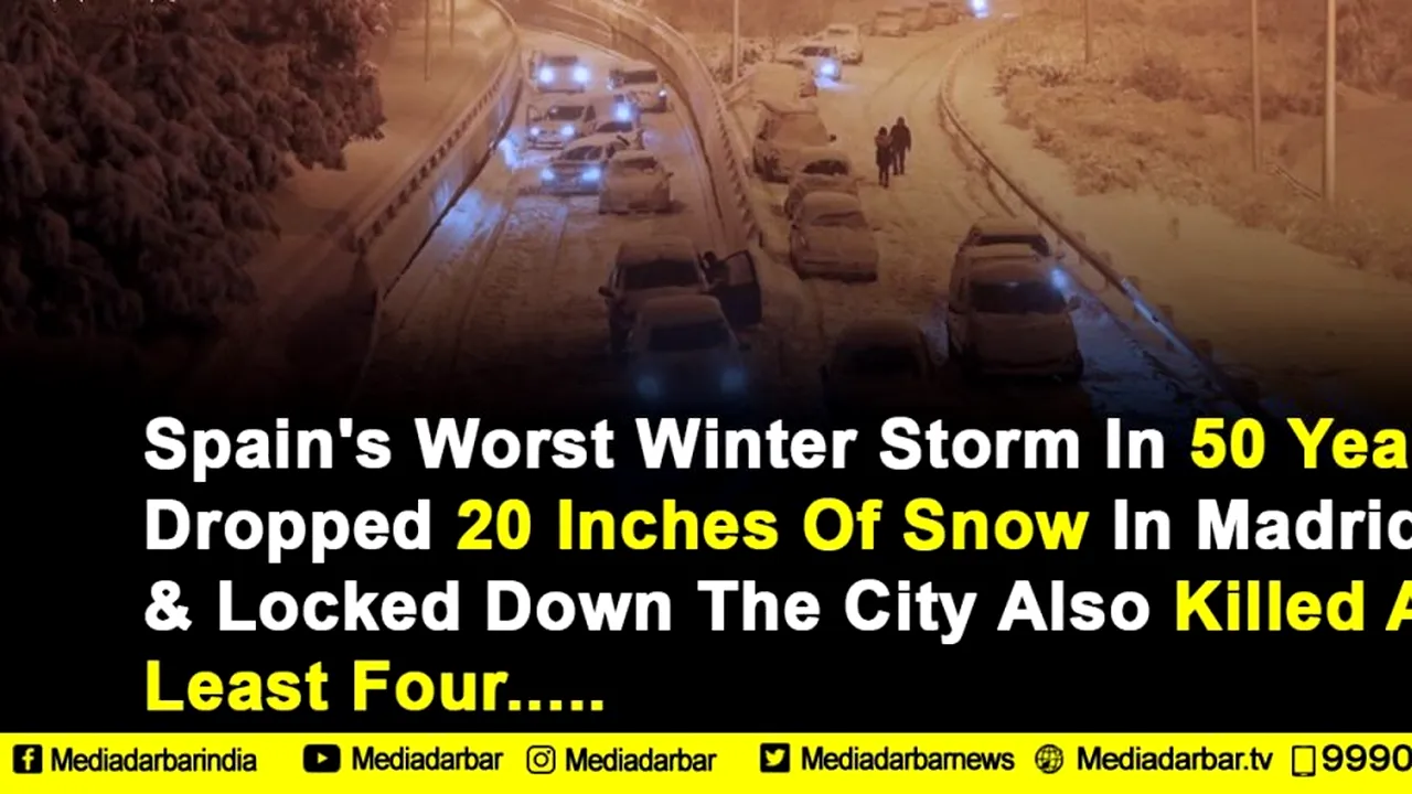 Spania, sub nămeți! Cu schiurile pe străzile Madridului! Este cea mai teribilă iarnă din ultimii 50 de ani! - Galerie FOTO și VIDEO