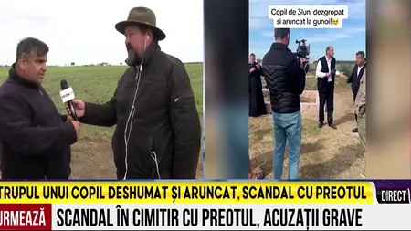 Caz șocant în Frumușani. Preot acuzat de un tată că a deshumat copilul înmormântat cu mulți ani în urmă, pentru a vinde locul de veci altcuiva
