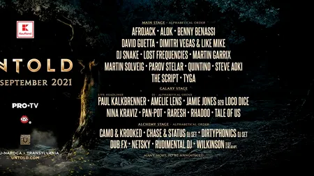 Untold 2021. Primii artiști confirmați