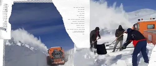 Mașinile turiștilor, acoperite total de zăpadă la Rânca! Imaginile sunt absolut fabuloase / VIDEO