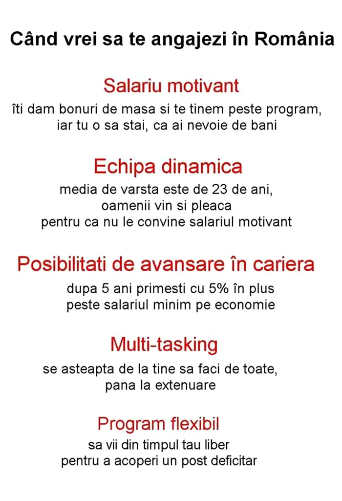 Bancul de marți | Ce înseamnă salariu motivant și program flexibil, când vrei să te angajezi în România