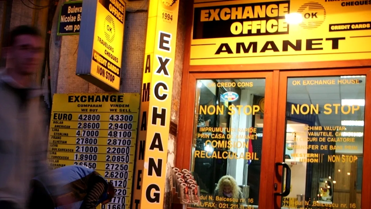 Cursul BNR a urcat la 4,4537 lei/euro, maximul ultimelor șapte săptămâni