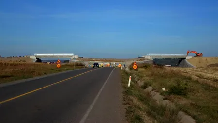 Primul tronson al șoselei de centură a Sucevei ar urma să fie deschis la jumătatea lunii ianuarie