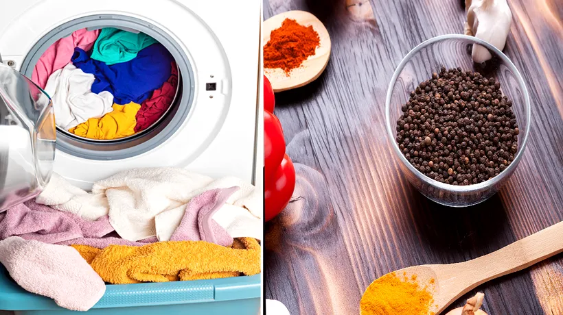 Condimentul din bucătărie pe care să-l pui în mașina de spălat. Trucul care salvează hainele colorate