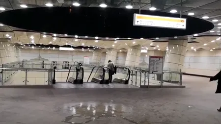 Stația de metrou Eroilor 2, inaugurată în urmă cu nici 3 luni, din nou inundată