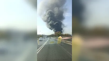 Incendiul de la centrul de colectare a deșeurilor din Chitila a fost stins sâmbătă dimineață