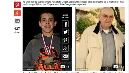 În aceeași zi, un tânăr a devenit cel mai bun wrestler din Oregon și a rămas fără bunic. Unde se afla bătrânul, în momentul în care a murit de inimă
