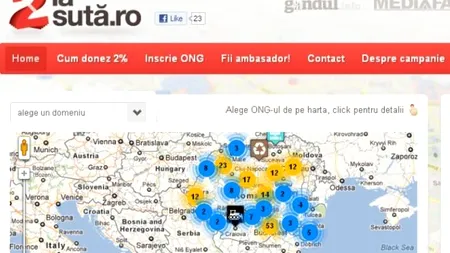 Gândul a lansat portalul 2lasuta.ro, destinat donațiilor către ONG-uri