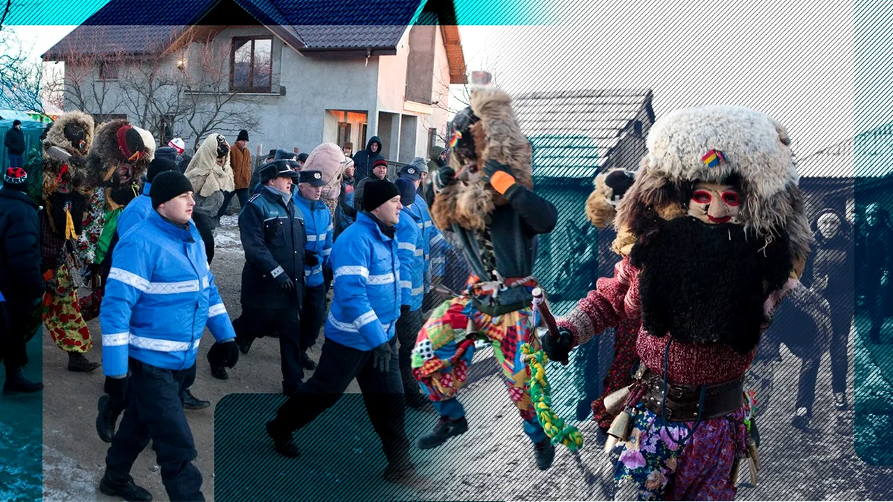 Ciomăgeala „milenară” dintre Delenii și Vălenii din Ruginoasa, stricată de jandarmi. Bătălia a fost simulată!