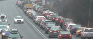 COȘMAR pe DN1: Trafic BLOCAT între Românești și Puchenii Mari din cauza toaletării copacilor