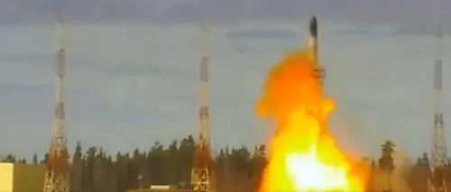 SUA: „Satan II” a eșuat! Putin ar fi lansat o rachetă balistică intercontinentală SARMAT, chiar în timpul vizitei lui Biden la Kiev