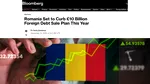 Bloomberg analizează situația financiară a României: „Țara se pregătește să reducă planul de vânzare a datoriei externe”