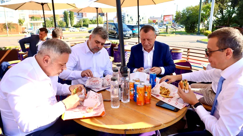 Marcel Ciolacu, scos la un burger de colegii de partid: ”La sfârșitul unei zile pline”