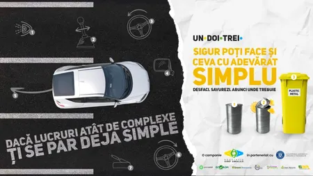 Peste trei milioane de oameni expuși campaniei Un’ Doi Trei, desfășurată de Asociația OIREP Ambalaje în parteneriat cu Ministerul Mediului, Apelor și Pădurilor