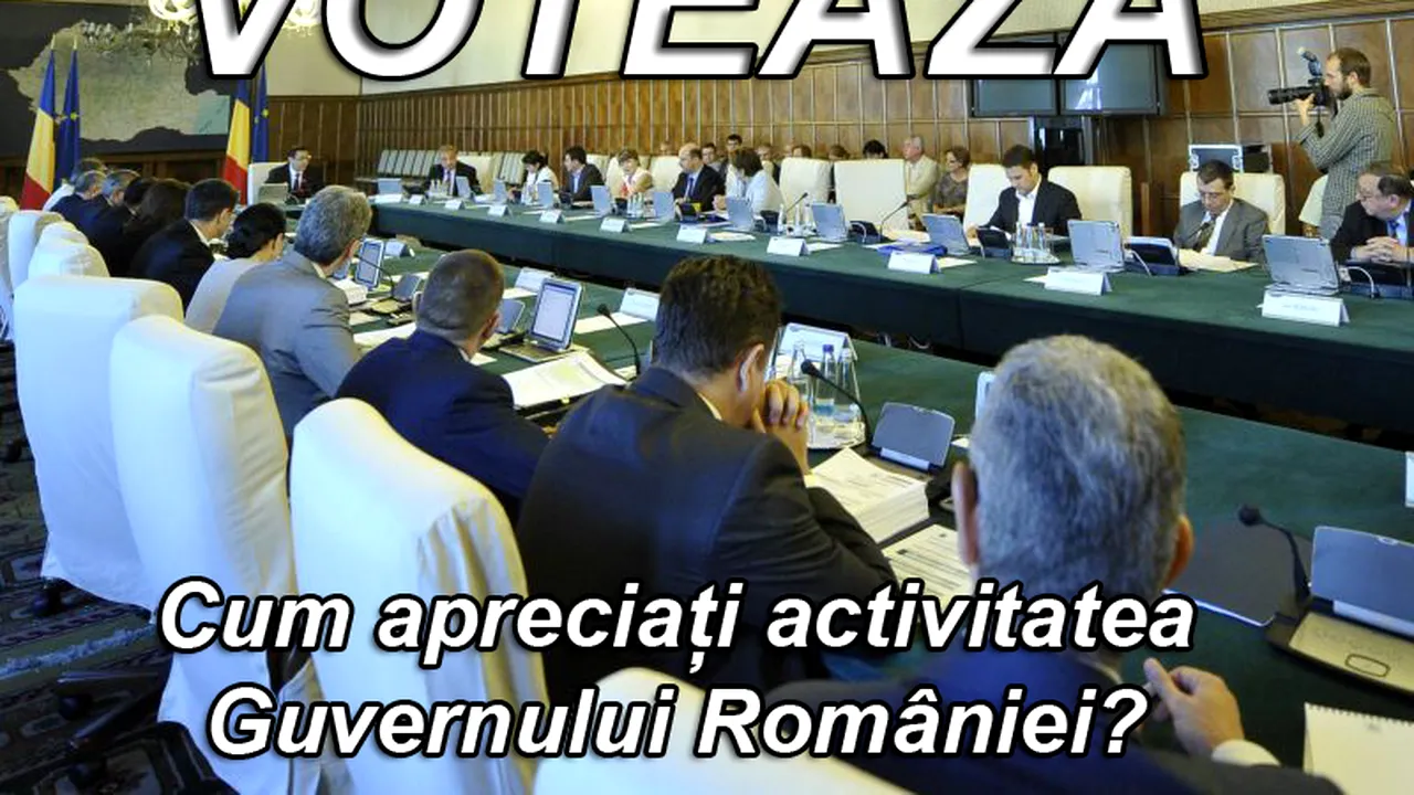 SONDAJ. Cum apreciați activitatea Guvernului României?