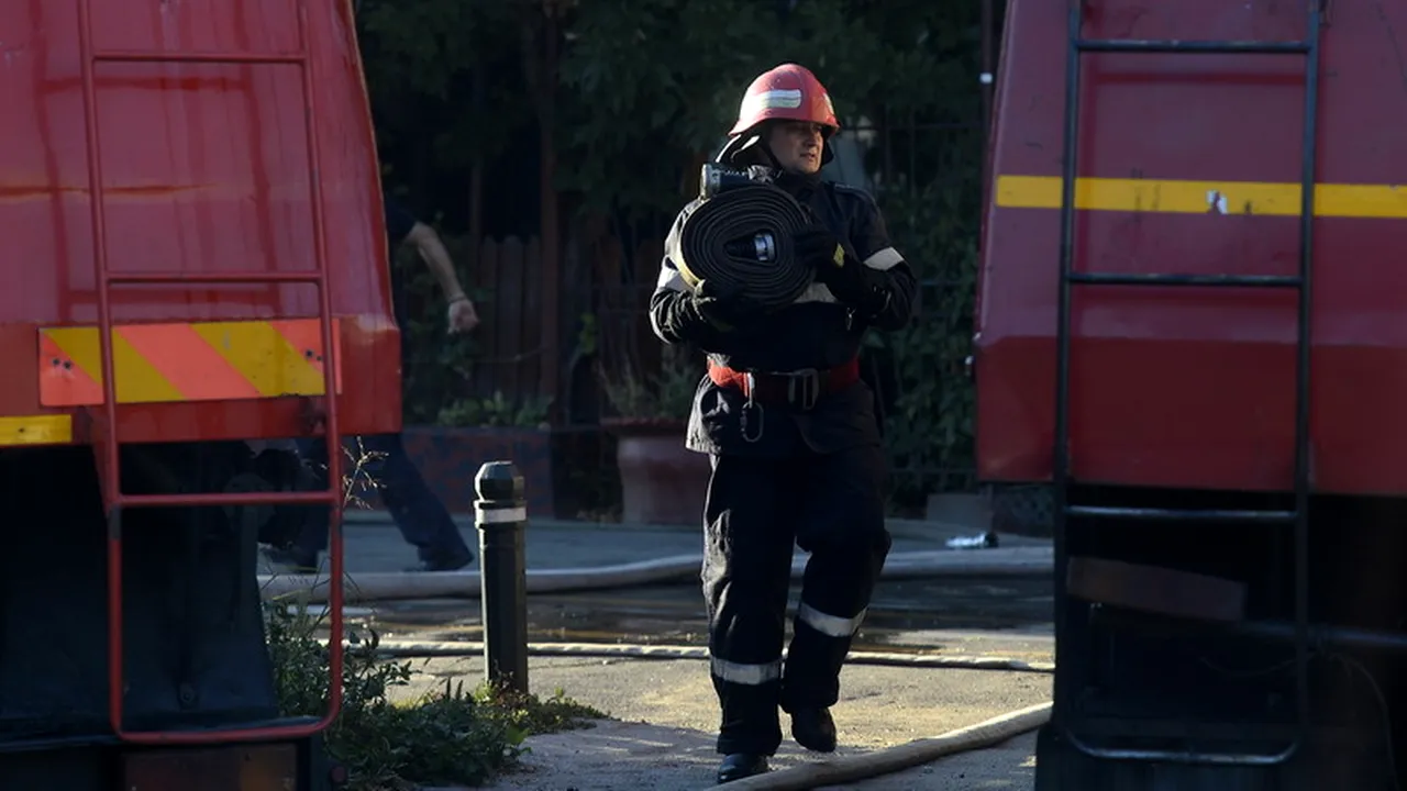 Un incendiu puternic a mistuit zeci de hectare de porumb nerecoltat în județul Arad