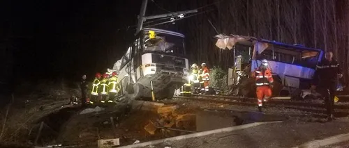 Patru copii au murit și alte zeci sunt răniți după ce un autobuz școlar a fost lovit de un tren, în Franța