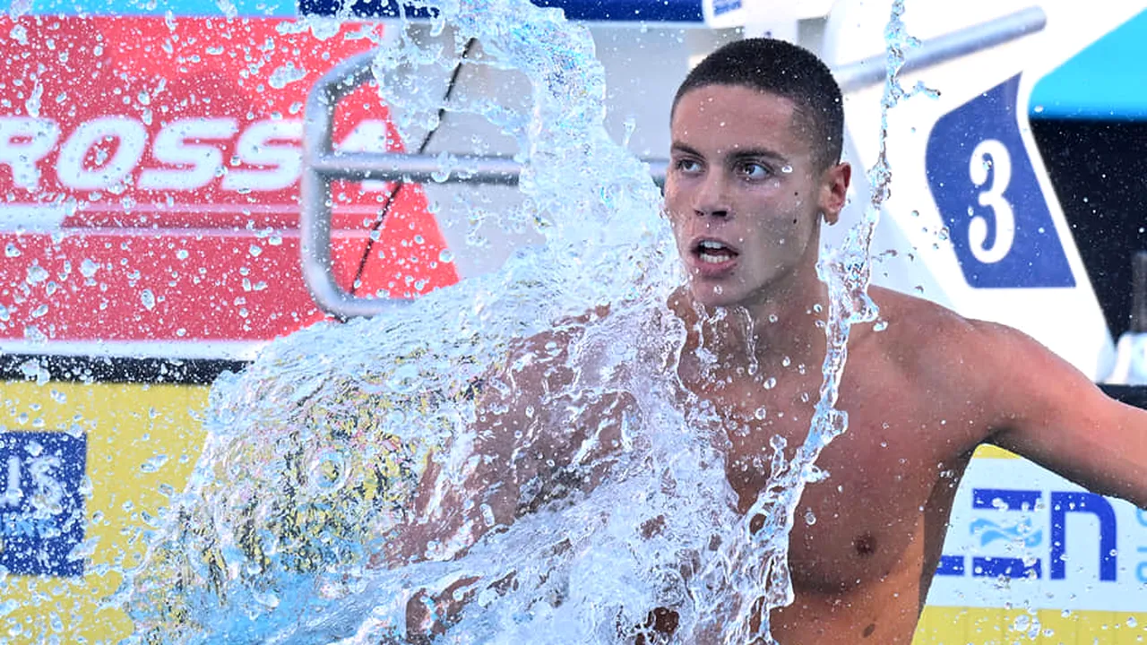 David Popovici a pierdut un record! Un chinez e cel mai bun din lume la 100 metri liber