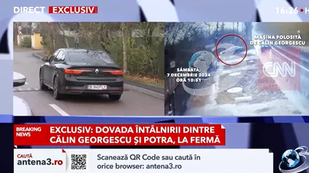 Dovezile întâlnirii de la herghelia din Ciolpani: Mașinile lui Călin Georgescu, Horațiu Potra și Eugen Sechila, filmate de camerele de supraveghere