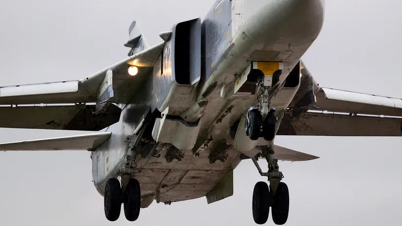 RĂZBOI ÎN UCRAINA. Bombardier rusesc Su-24M, doborât deasupra Bakhmutului