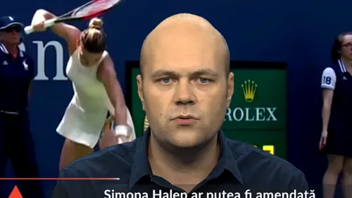 Simona Halep ar putea fi amendată de organizatorii US Open pentru că și-a distrus racheta