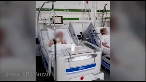Situaţie alarmantă la Spitalul Judeţean Buzău, unde toate locurile destinate persoanelor cu COVID-19 sunt ocupate. Bolnavii așteaptă să se elibereze paturile de la ATI (VIDEO)