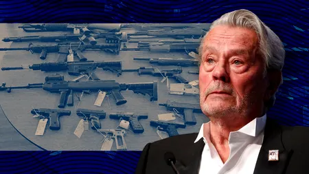 Lui Alain Delon i-a fost confiscat un întreg arsenal ilegal de arme și muniție din casă. Poligonul și locul de joacă secret al marelui actor
