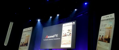 S-a lansat cel mai subțire smartphone din lume: Ascend P6. Cât costă și cu cine se bate la specificații. VIDEO