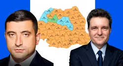 HARTĂ. Rezultatele primului tur al alegerilor prezidențiale pe județe. Unde au obținut George Simion și Nicușor Dan cele mai multe voturi