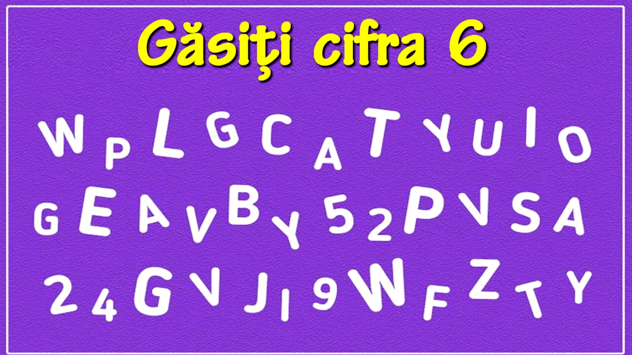 Test de logică pentru genii | În această imagine apare cifra 6. O puteți vedea?