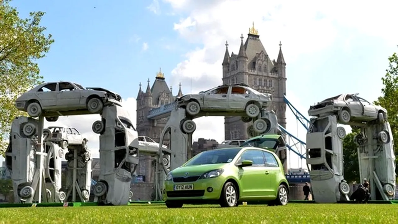 Skoda reconstruiește Stonehenge pentru promovarea lui Citigo
