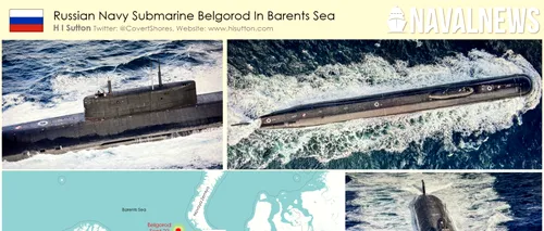 A fost găsit submarinul nuclear Belgorod, care transportă racheta Poseidon, „arma Apocalipsei”. Rușii l-au ridicat la suprafață | VIDEO