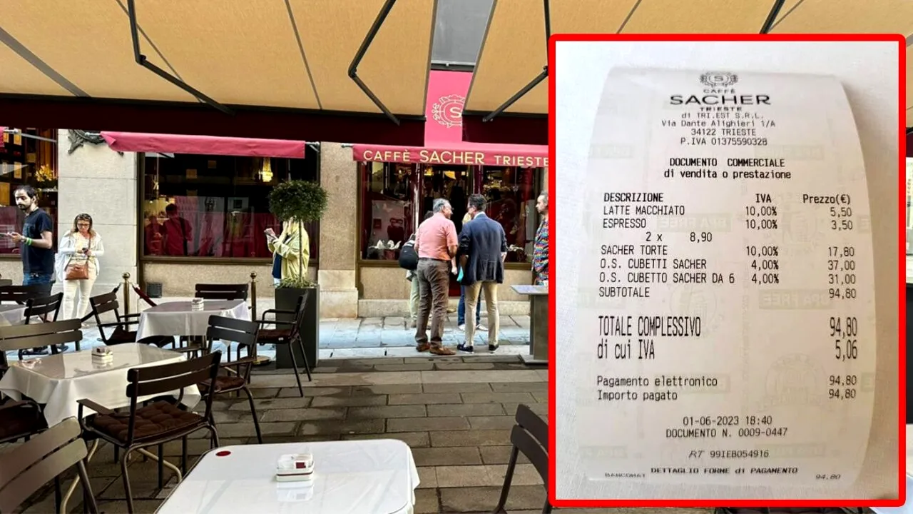 Nota de plată care a divizat internetul! Câți bani a dat un client pe 2 cafele și 2 felii de tort, într-o CAFENEA din centru