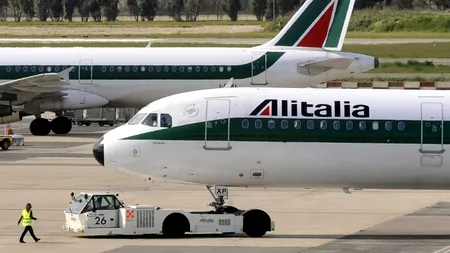 Alitalia, salvată de la faliment, pentru a doua oară în 5 ani