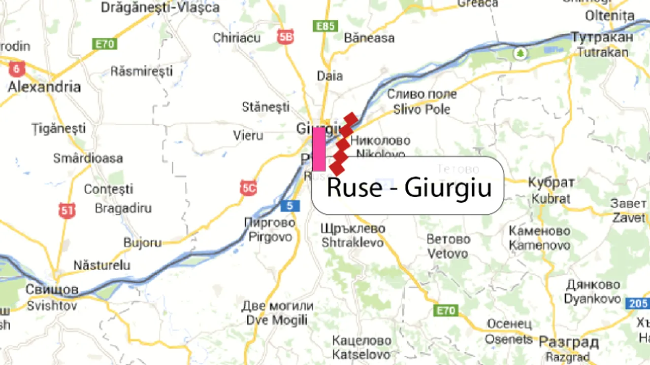 Al treilea pod peste Dunăre va costa 270 de milioane de euro. HARTA posibilelor variante de amplasare