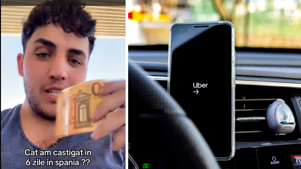 Un român, șofer pe UBER în Spania, dezvăluie ce venituri poți obține lejer din ride-sharing: 