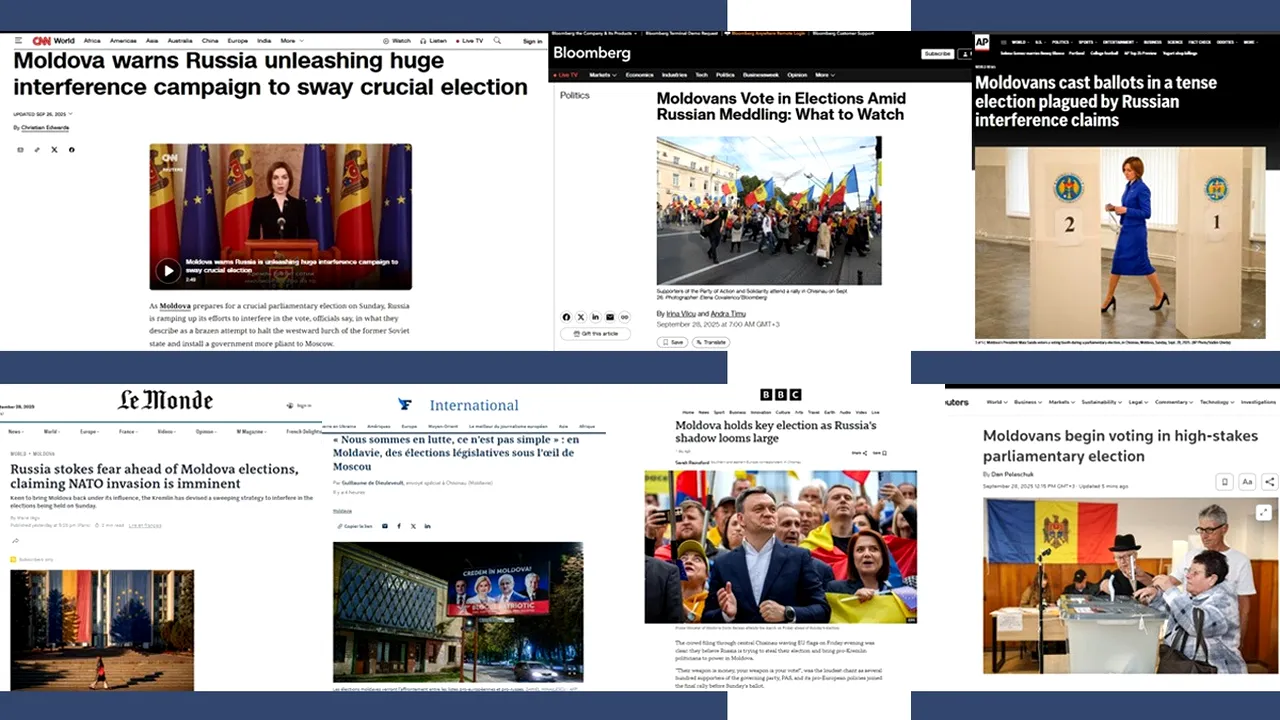 Presa internațională despre alegerile din Republica MOLDOVA: 