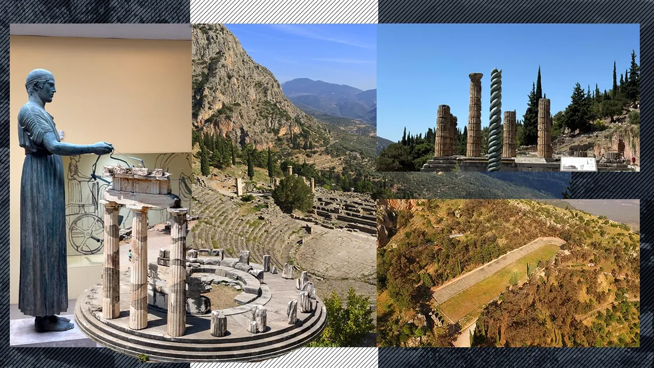 Un detaliu neobișnuit pe care puțini turiști îl observă la muzeul de lângă sanctuarul unde ORACOLUL de la Delfi prevestea viitorul