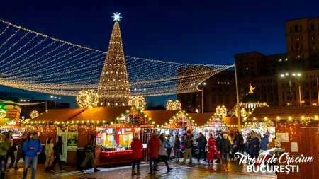 Este oficial. Când se deschide Târgul de Crăciun 2023 din București, din Piața Constituției
