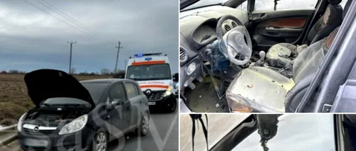 O femeie din județul Satu Mare a fost RĂNITĂ după ce maşina pe care o conducea a luat foc în mers și s-a aruncat din ea