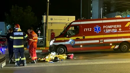 VIDEO | O motociclistă de 35 de ani a murit pe loc într-un accident grav în Pipera