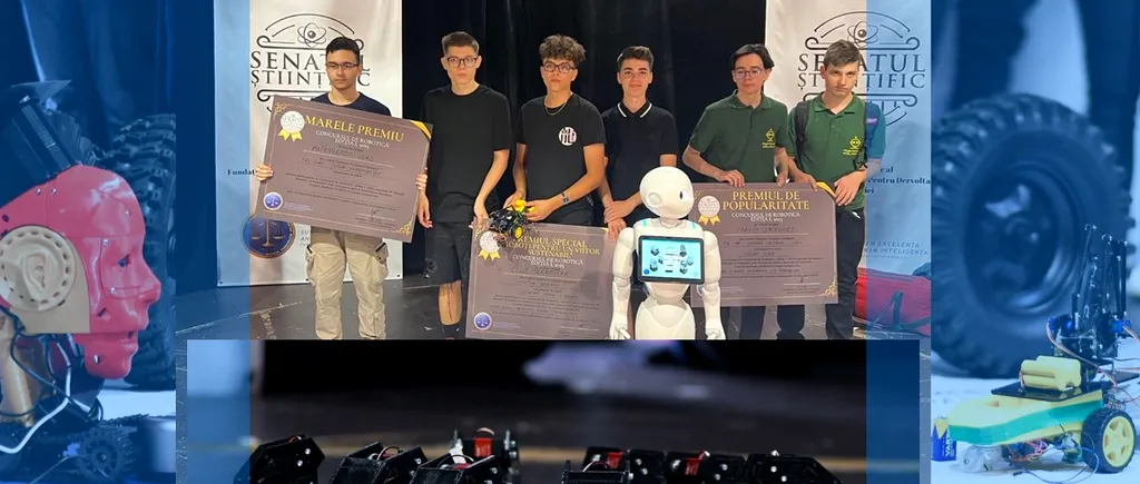 VIDEO | Cei mai buni roboți creați în România, premiați la concursul „Looking for the New Shakey”. „Vrem să adăugăm o valoare planetei noastre”