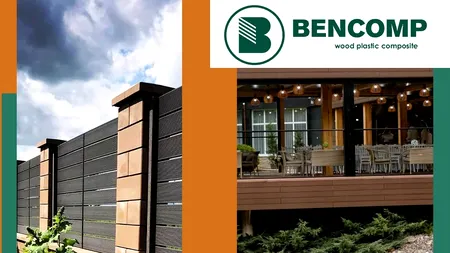 BENCOMP - cel mai mare producător de profile WPC din Sud-Estul Europei și zona Balcanică. Cristina Isabela Bene, acționar majoritar: ”Protejăm mediul și producem durabil, din dragoste și respect pentru consumatori”